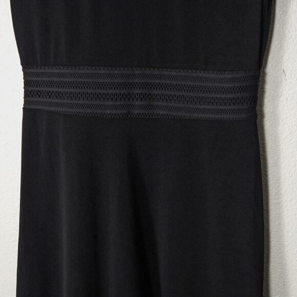 Michael Michael Kors Women’s Black Knit Cocktail Dress Sheer Quiet Luxury Medium - Picture 5 of 10
